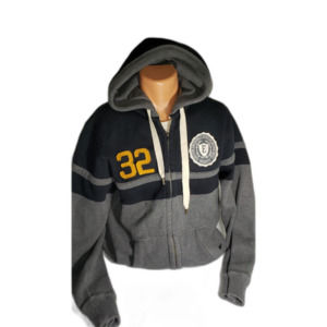 Old Navy Hoody Jacket Eastern University L #32 Cotton 85% Young Men's Black Gray